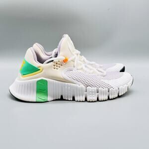 Nike Shoes Women 8.5 White Green Free Metcon 4 Training Athletic Running Sneaker